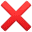 ❌