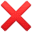 ❌
